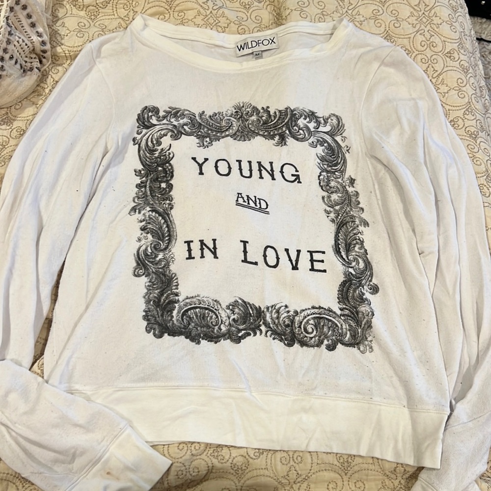 White Wildfox sweater